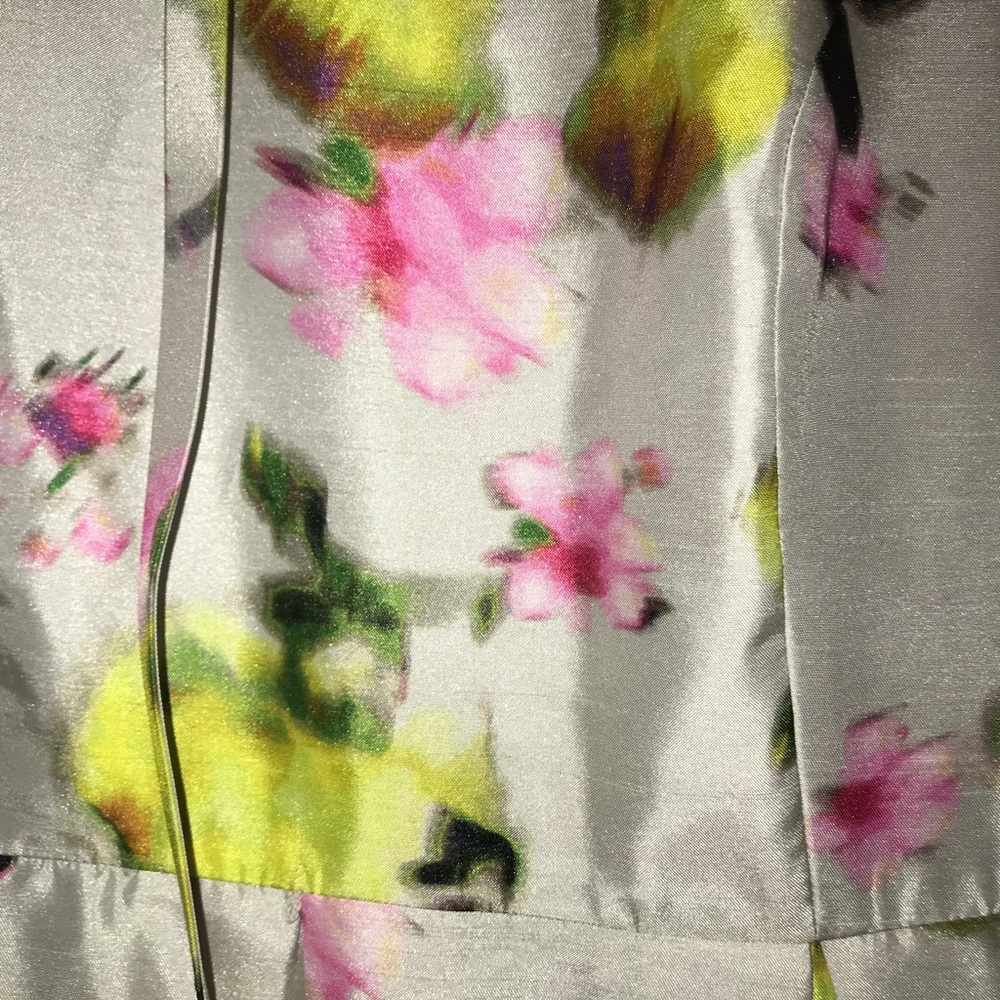 FLORAL SEMI-FORMAL DRESS - Picture 3 of 4